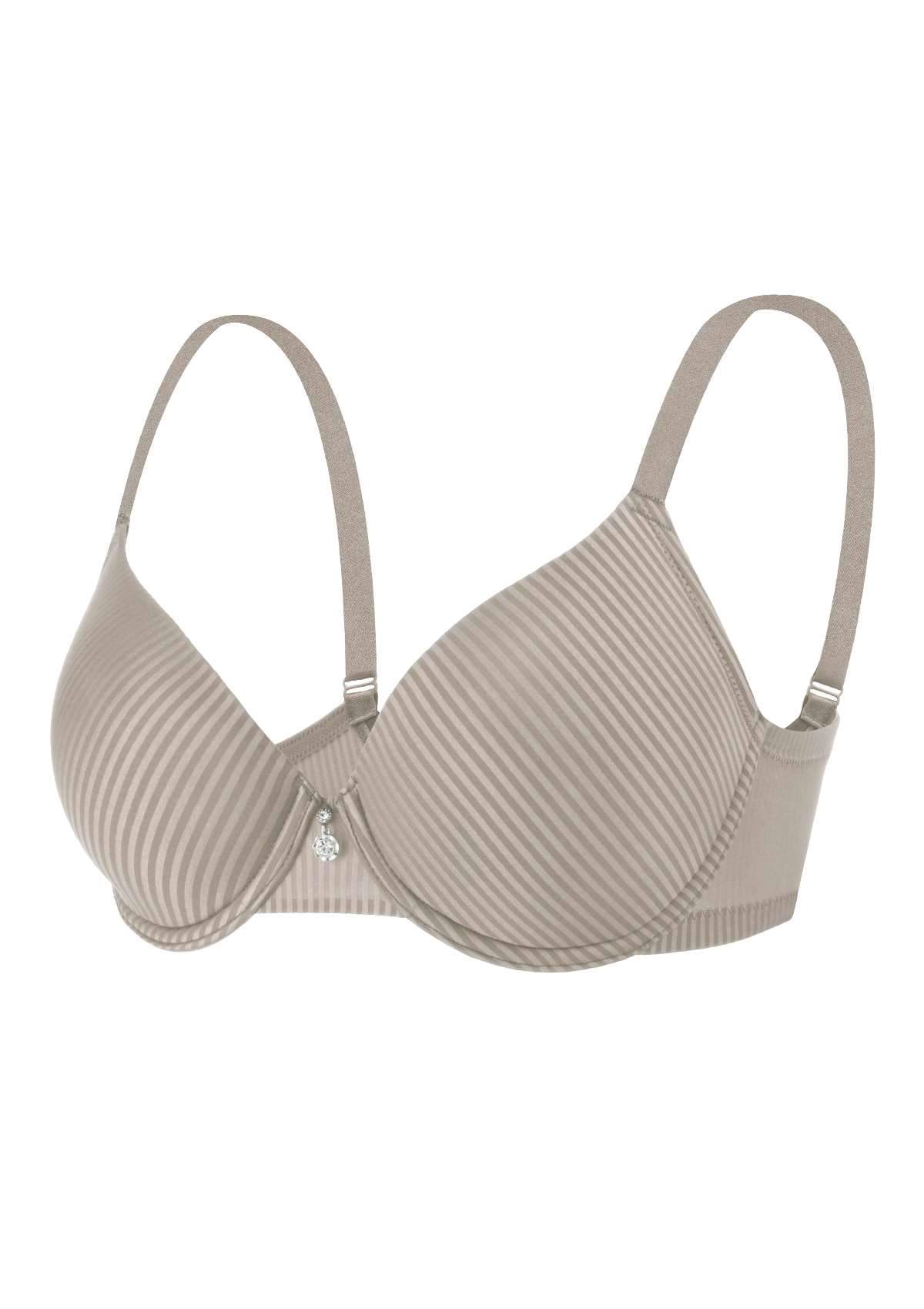 Josephine Striped Smooth Lightly Padded Bra - HSIA