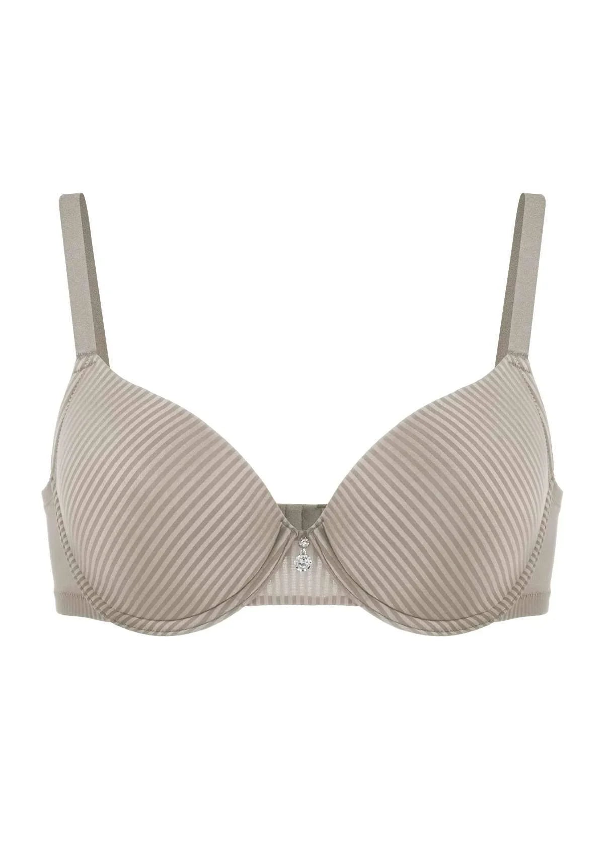 Josephine Striped Smooth Lightly Padded Bra - HSIA