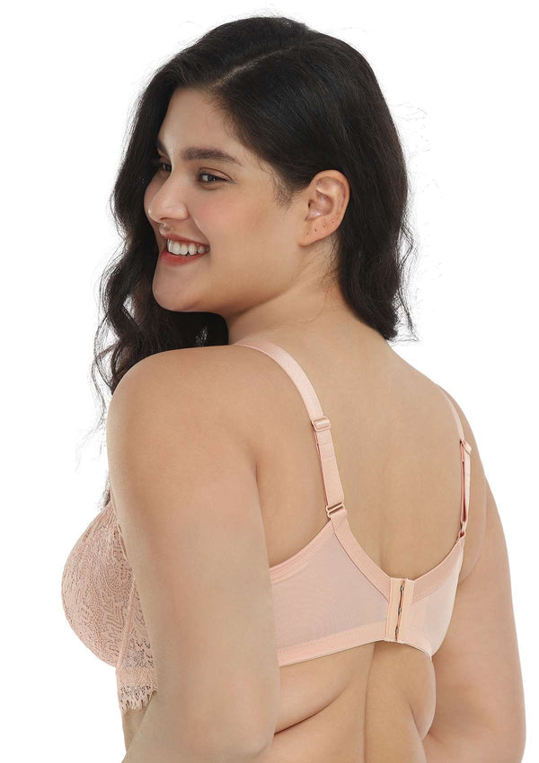 HSIA Sunflower Underwire Pink Lace Bra Set - HSIA
