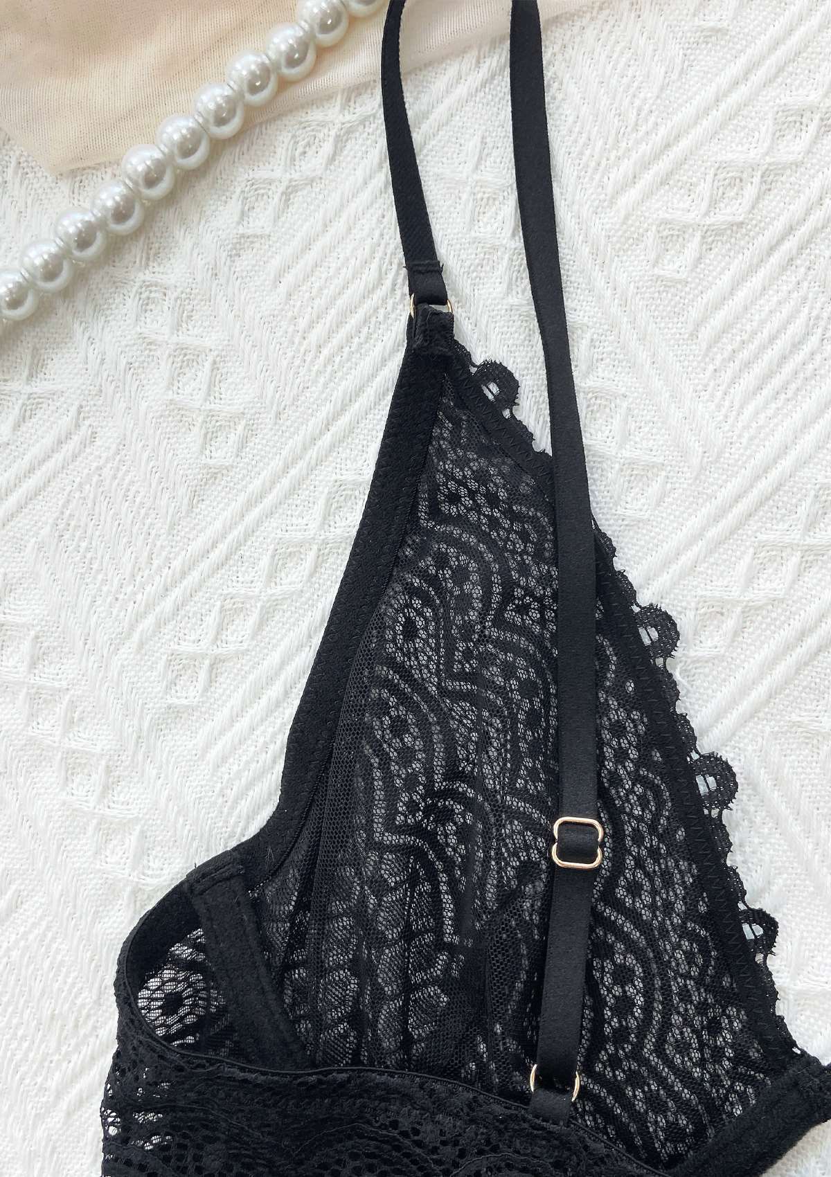 MOMSHIP Unlined Underwire Lace Low Back Teddy - HSIA