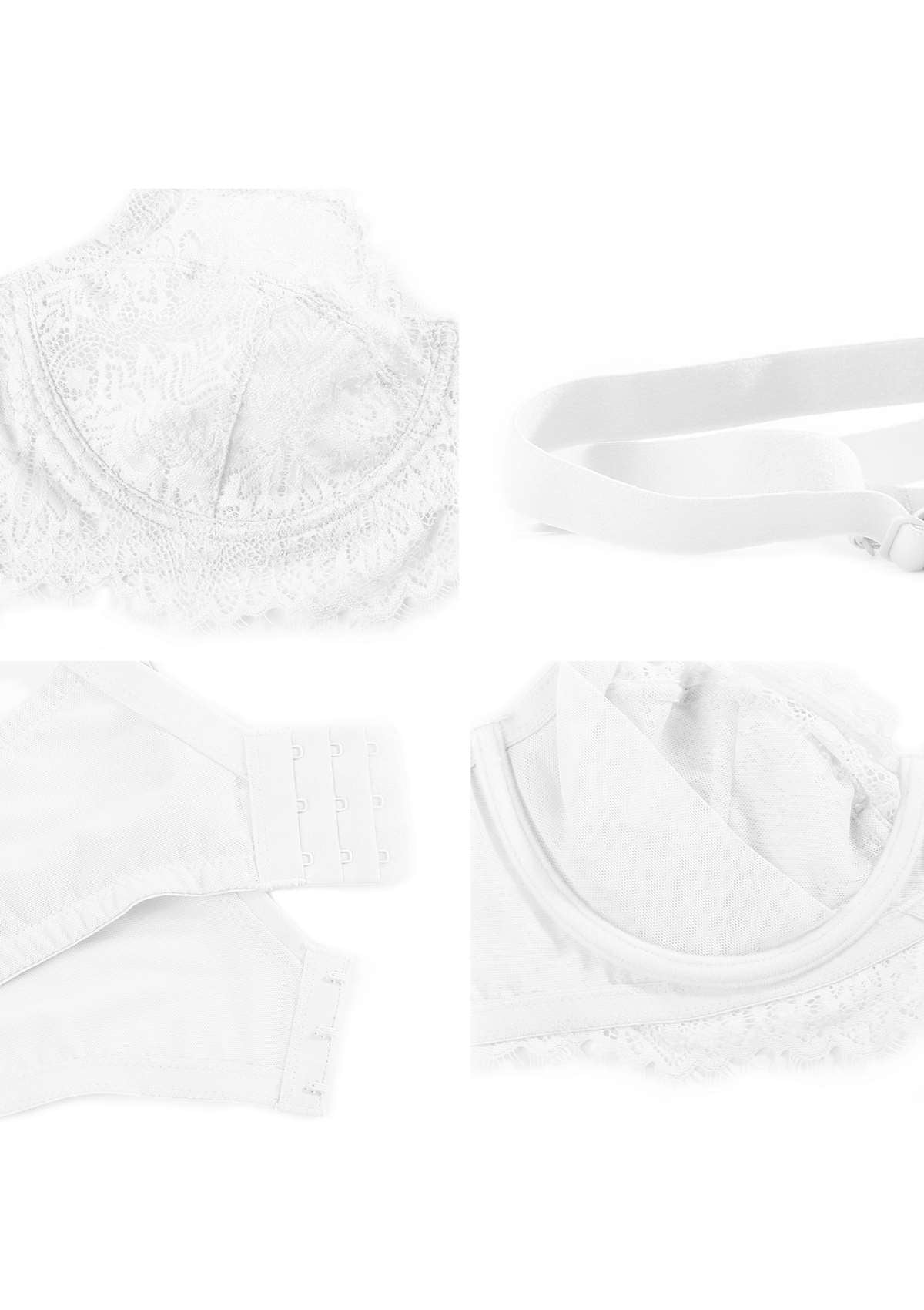 Sunflower Underwire Unlined Lace Bra - HSIA