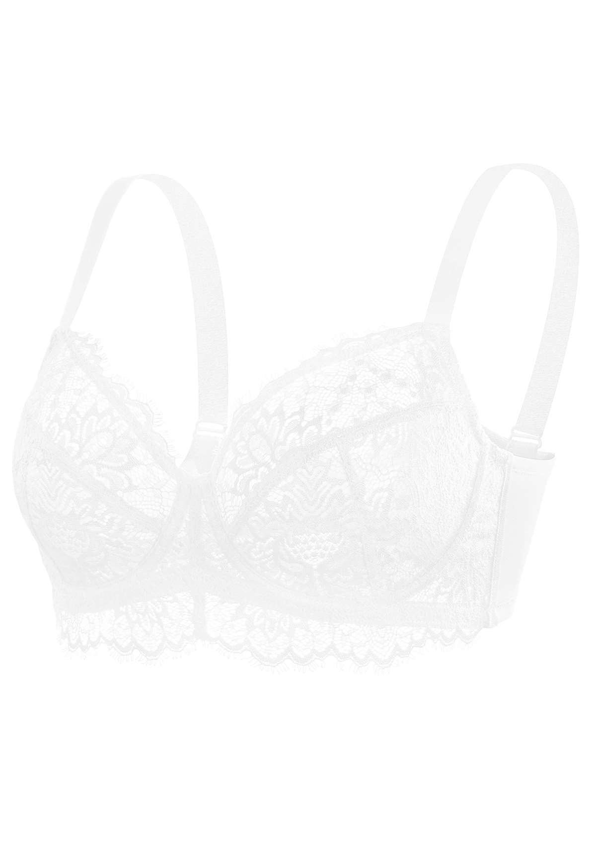 Sunflower Underwire Unlined Lace Bra - HSIA