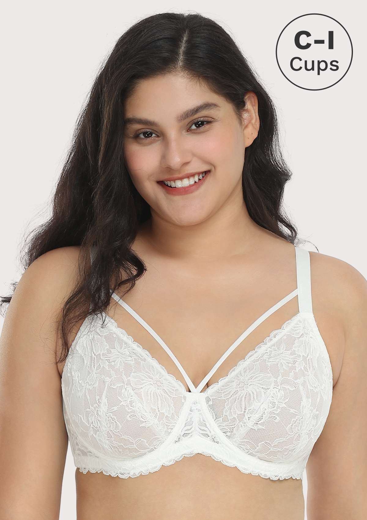 Pretty In Petals Strappy Lace Unlined Bra - HSIA