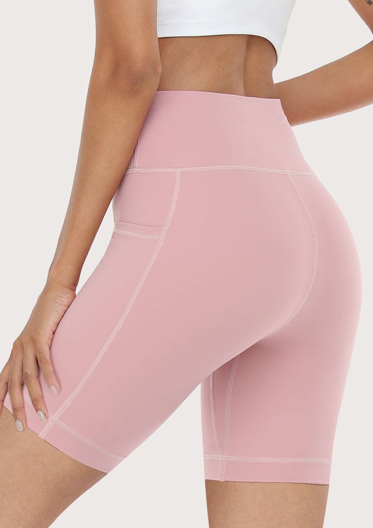 LEAPX Fluent High-Waist Sports Bike Shorts - HSIA