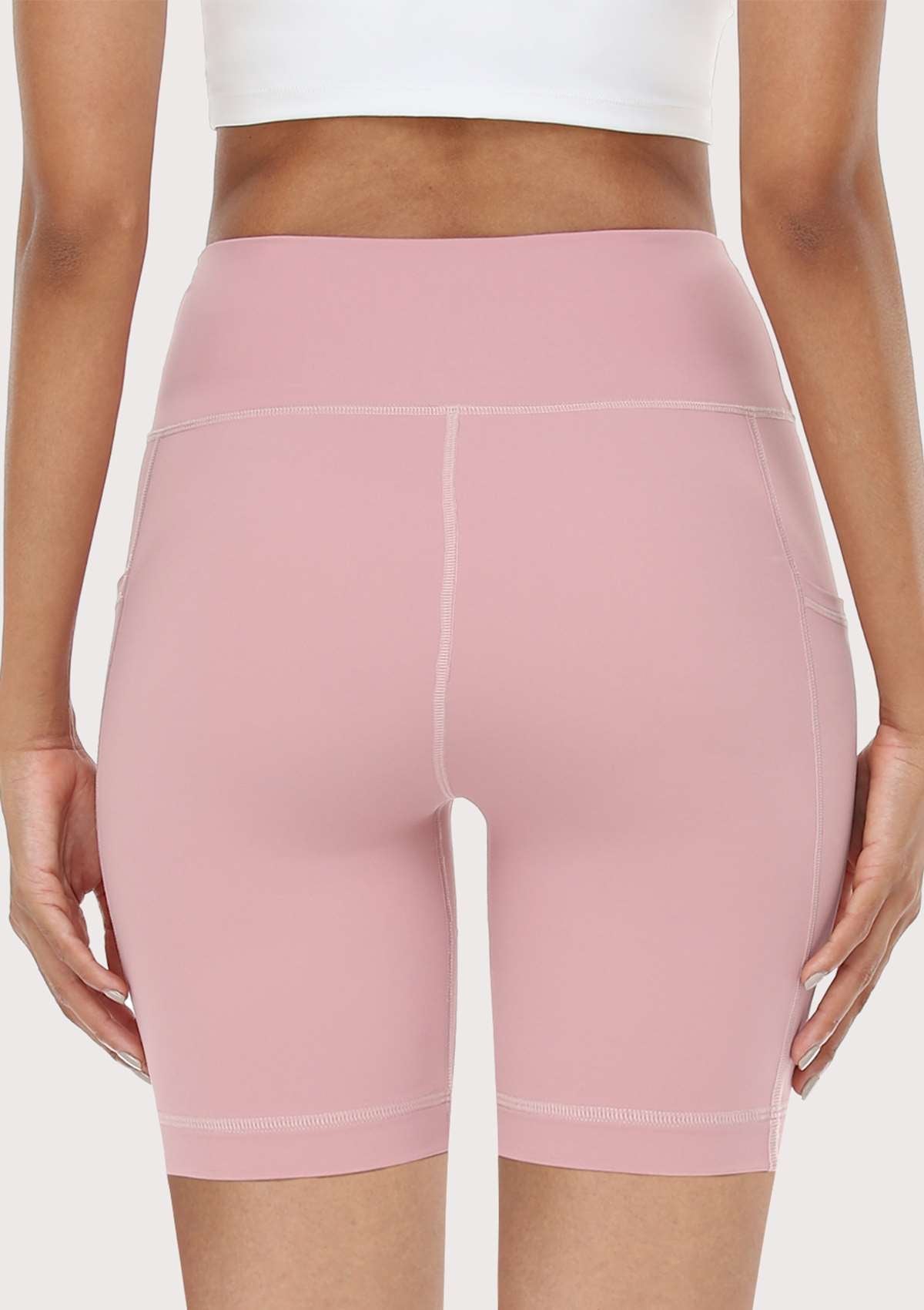 LEAPX Fluent High-Waist Sports Bike Shorts - HSIA