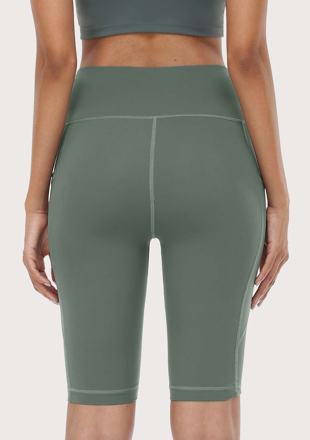 LEAPX Fluent High-Waist Sports Bike Shorts - HSIA