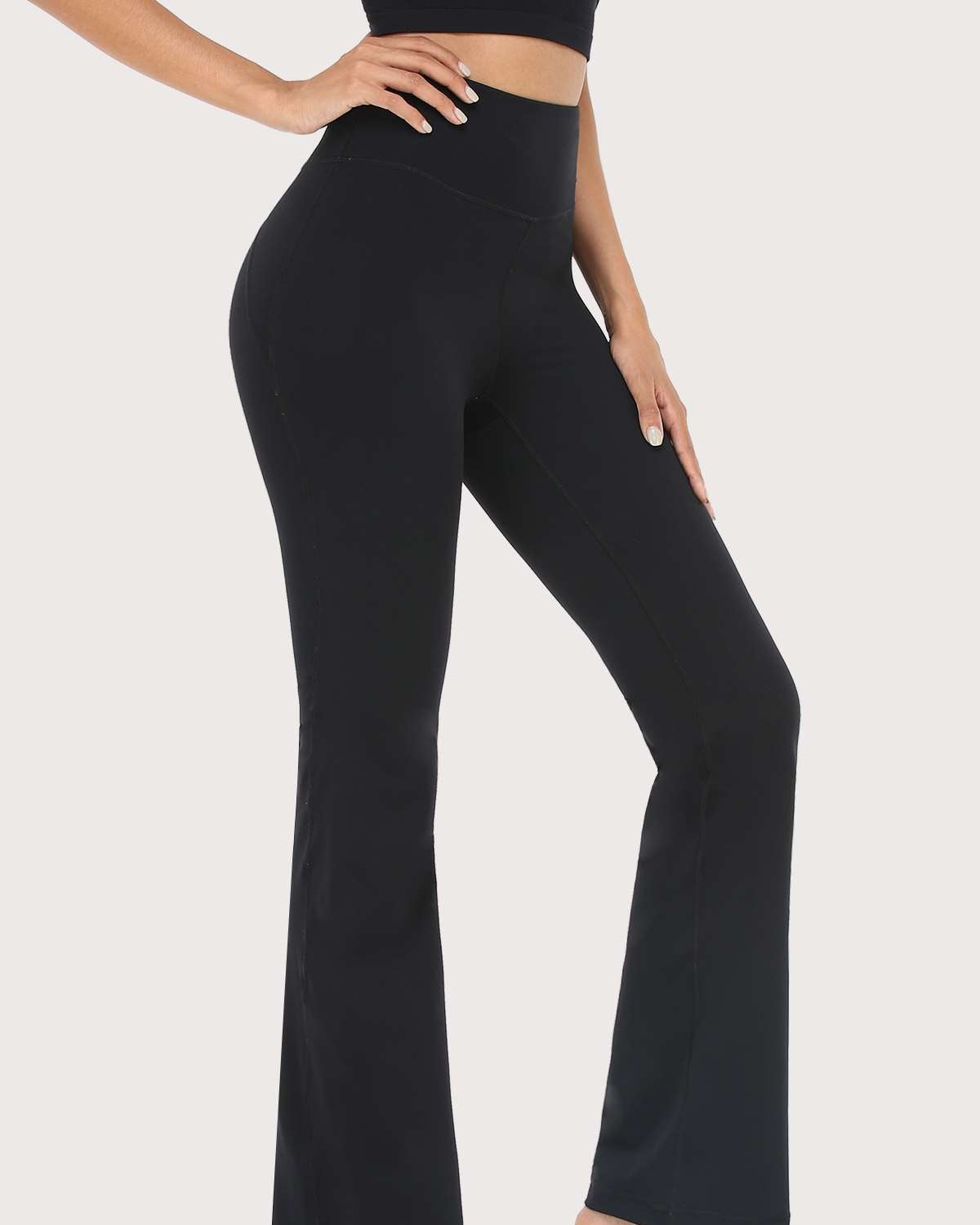 SONGFUL Smooth High Waisted Bootcut Yoga Sports Pants - HSIA