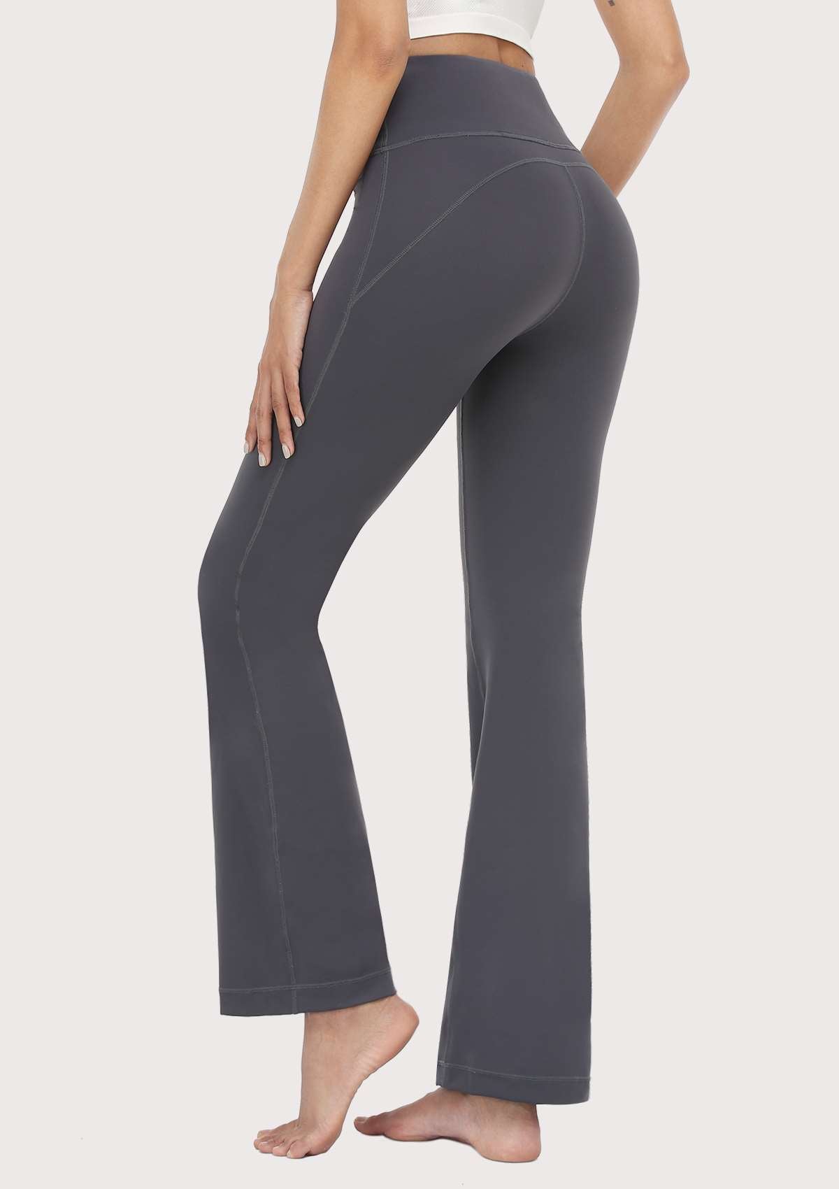 SONGFUL Smooth High Waisted Bootcut Yoga Sports Pants - HSIA