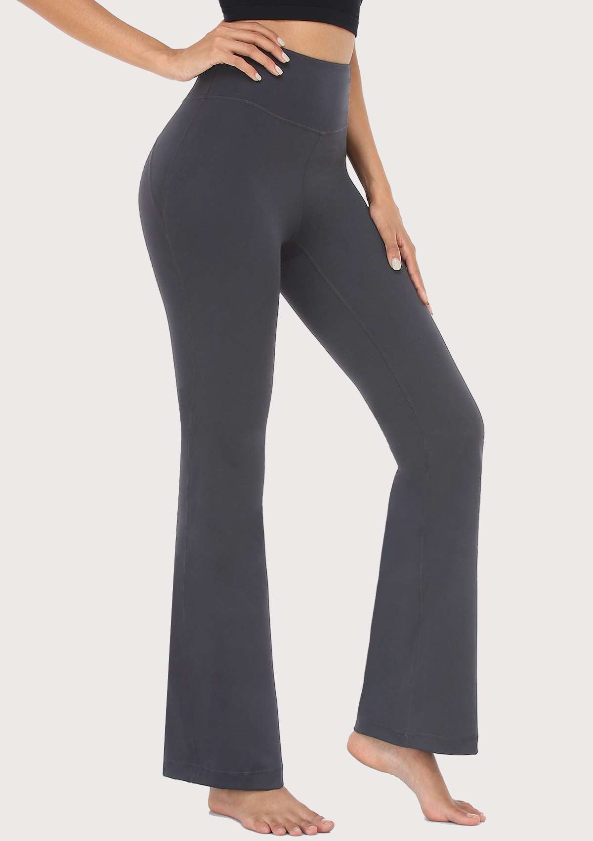 SONGFUL Smooth High Waisted Bootcut Yoga Sports Pants - HSIA