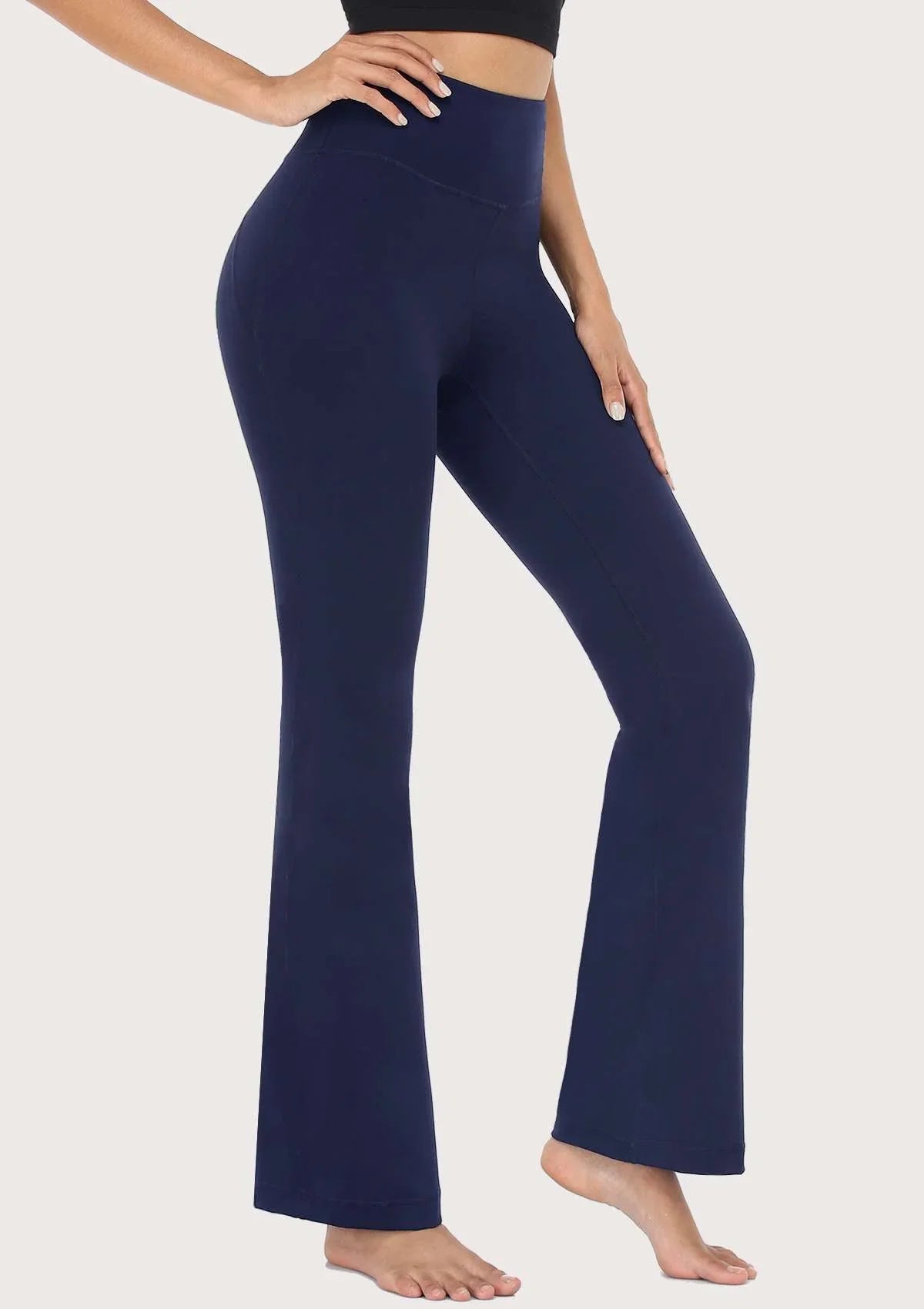 SONGFUL Smooth High Waisted Bootcut Yoga Sports Pants - HSIA