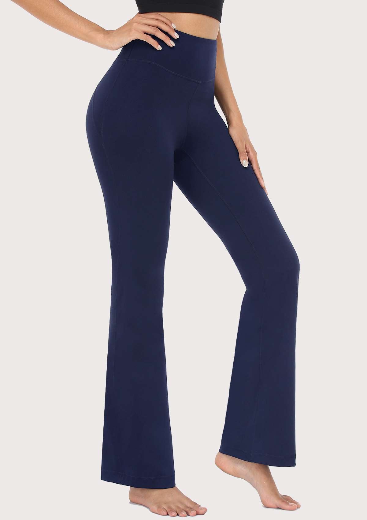 SONGFUL Smooth High Waisted Bootcut Yoga Sports Pants - HSIA
