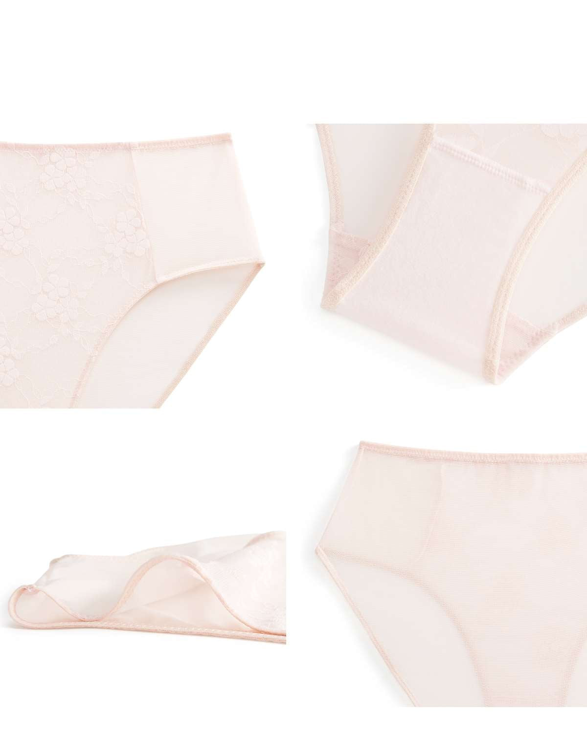 Spring Romance High-Rise Floral Lace Brief Underwear - HSIA