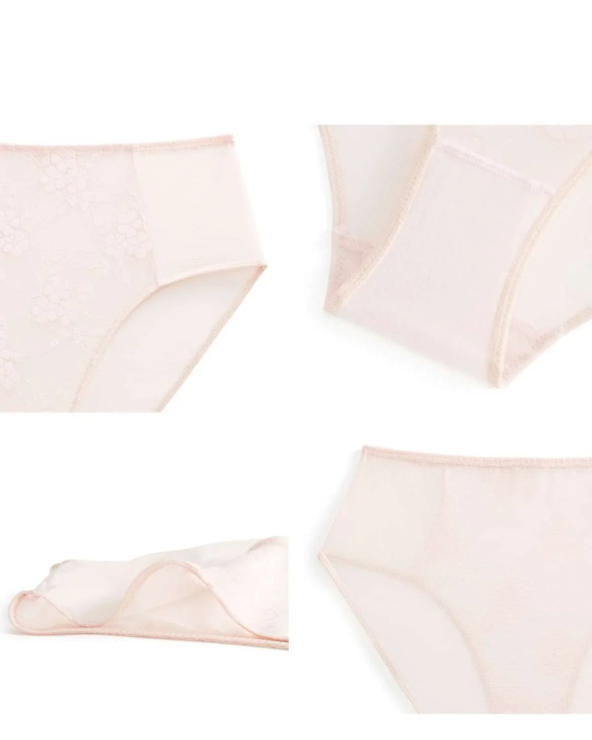 Spring Romance High-Rise Floral Lace Brief Underwear - HSIA