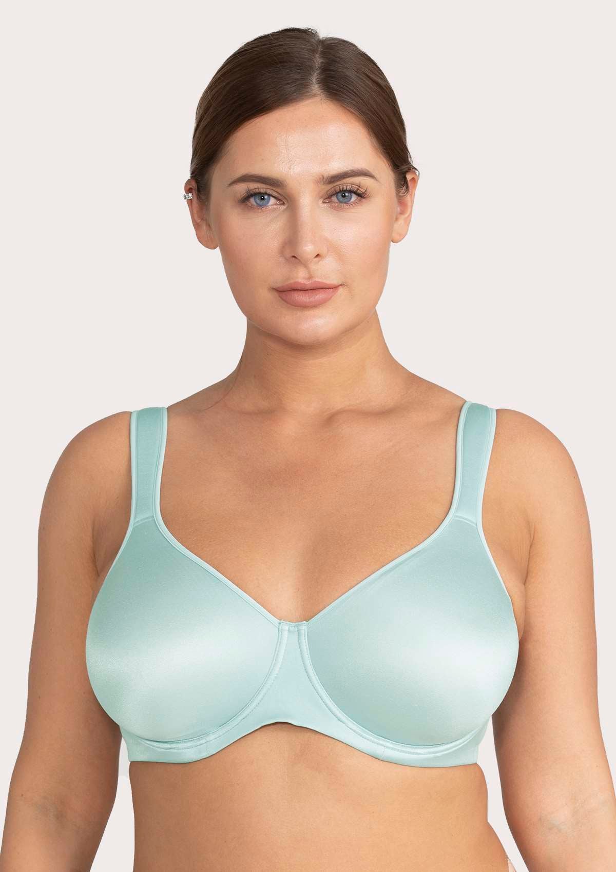 HSIA Blue Unlined Full Coverage Minimizer Bra - HSIA
