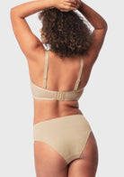 Bella Sheer Mesh Unlined Underwire Strapless Balconette Bra - HSIA