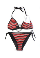 HSIA Minimizer – Separated & Lifted Two Piece Halter Tie Side Bikini Bathing Suit - HSIA