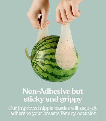 HSIA Breathable Non-Adhesive Reusable Washable Silicone Nipple Pasties Breasts Covers - HSIA