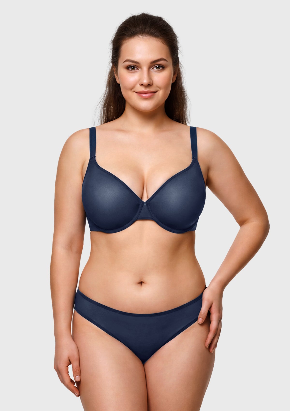 Seraphina Unlined Underwire Sheer Mesh Bra - HSIA