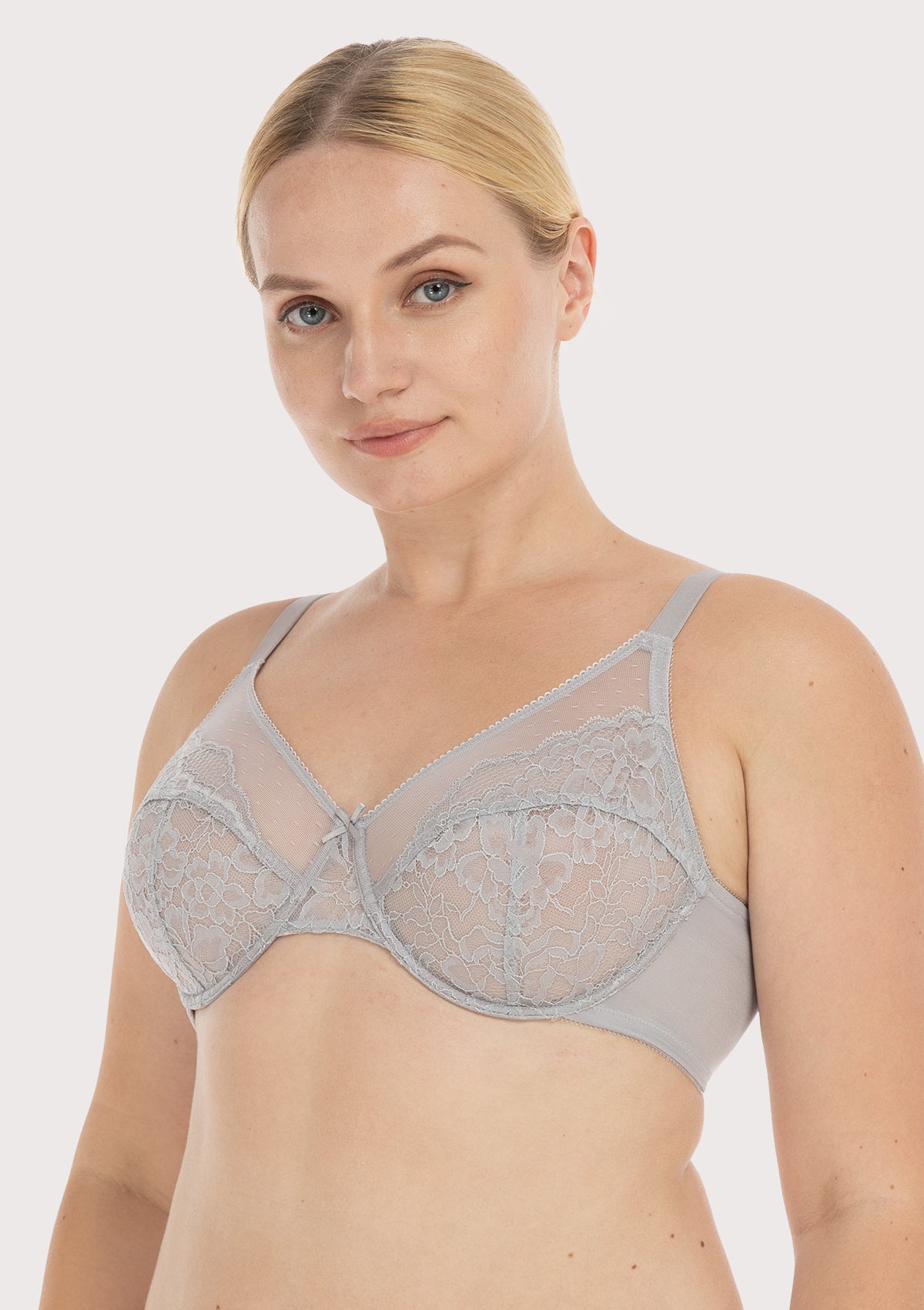 (Cardi B recommends)Enchante Lace Unlined Full Coverage Underwire Bra - HSIA