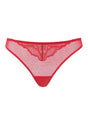 Enchante Floral Lace Sheer Mesh Back Thong Undewear - HSIA