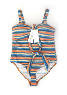 HSIA Enchante Multiway Multi-colored Striped One-piece Swimsuit - HSIA