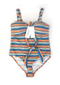 HSIA Enchante Multiway Multi-colored Striped One-piece Swimsuit - HSIA