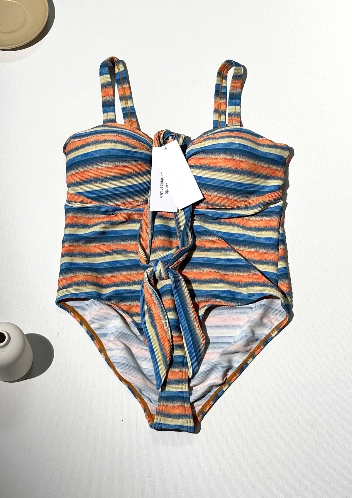 HSIA Enchante Multiway Multi-colored Striped One-piece Swimsuit - HSIA