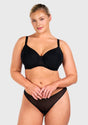 AirMesh Full Coverage Smooth Mesh Lightly Padded Lined Underwire T-Shirt Bra - HSIA