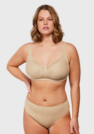 AiryComfort Full Coverage Unlined WireFree Minimizer Bra - HSIA