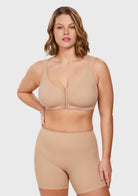 AlignFit Front Closure Posture Corrector Wireless Full Coverage Minimizer Bra - HSIA