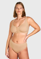 AlignFit Front Closure Posture Corrector Wireless Minimizer Full Coverage Bra - HSIA