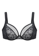 Azalea Black Lace Unlined Underwire Bra Set - HSIA