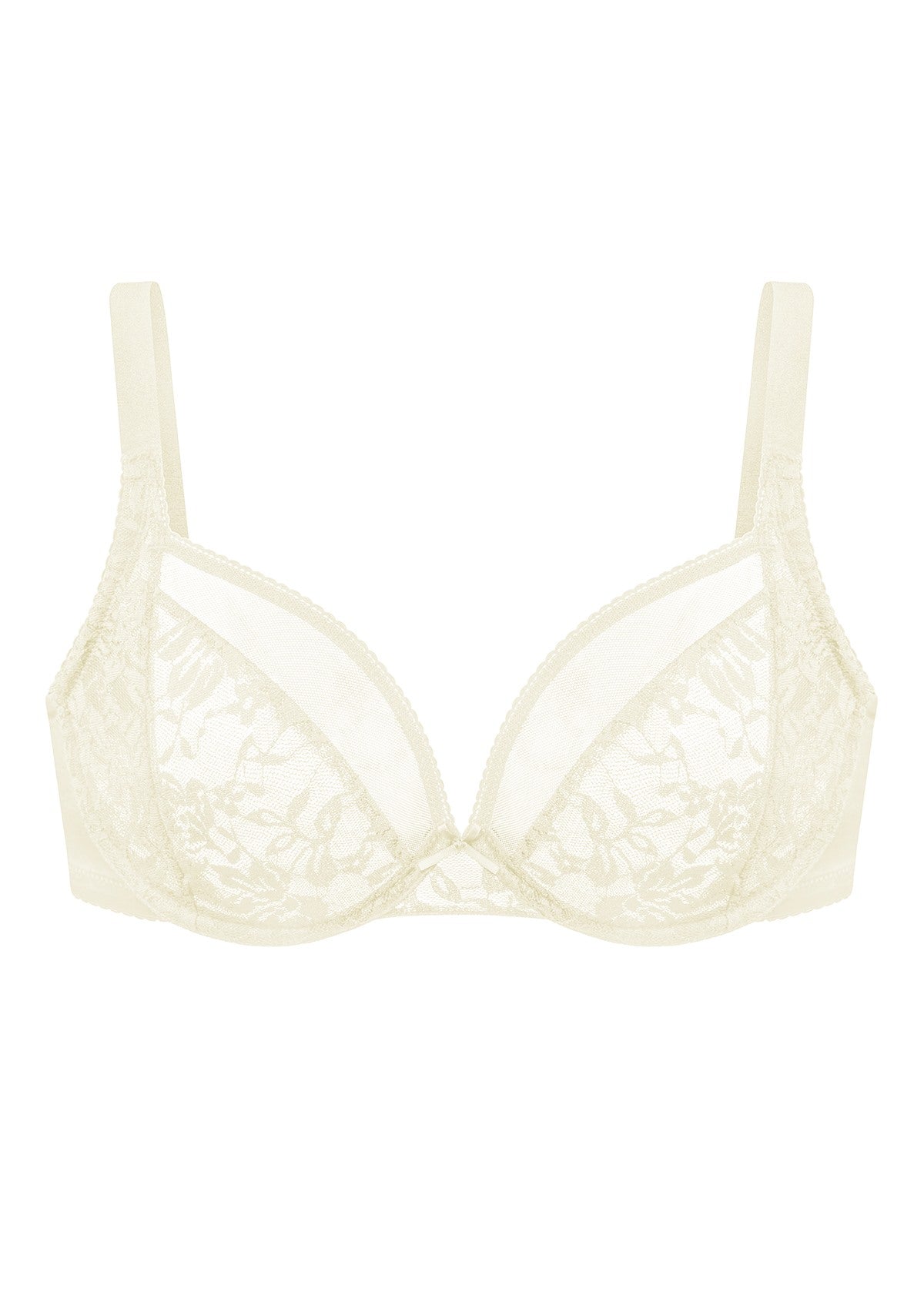 Azalea Champagne Lace Unlined Underwire Bra - HSIA
