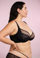 Azalea Black Lace Unlined Underwire Bra Set - HSIA