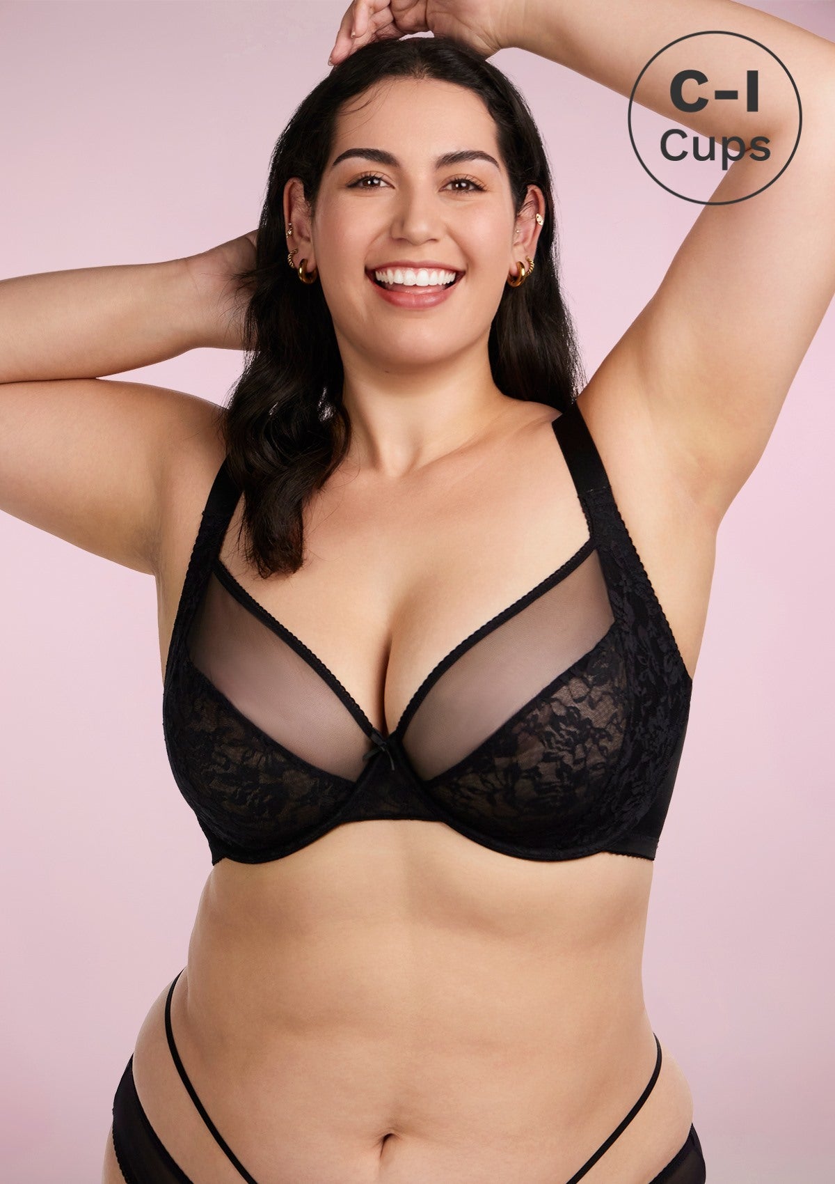 Azalea Black Lace Unlined Underwire Bra Set - HSIA