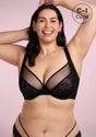 Azalea Black Lace Unlined Underwire Bra Set - HSIA