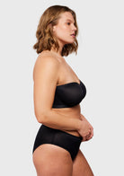 Bella Sheer Mesh Unlined Underwire Strapless Balconette Bra - HSIA