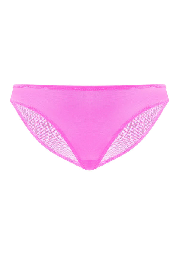 Billie Smooth Barbie Pink Sheer Mesh Bikini Underwear