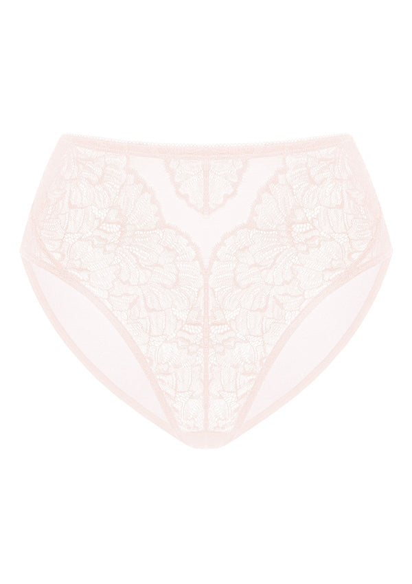 Blossom High-Rise Dusty Peach Lace Brief Underwear