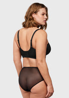 Blossom Mist Lace Trim Wireless Comfort Full Coverage Plus Size Bra - HSIA