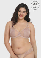 Blossom Unlined Underwire Lace Bra - HSIA