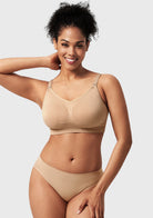 ComfyCare Seamless Full Coverage Wireless Padded Nursing Maternity Bra - HSIA