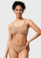 (Cardi B recommends)CoolComfort Smoothing Unlined Minimizer Underwire Bra - HSIA