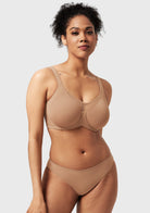 (Cardi B recommends)CoolComfort Smoothing Unlined Minimizer Underwire Bra - HSIA