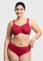 (Cardi B recommends)CoolComfort Smoothing Unlined Minimizer Underwire Bra - HSIA