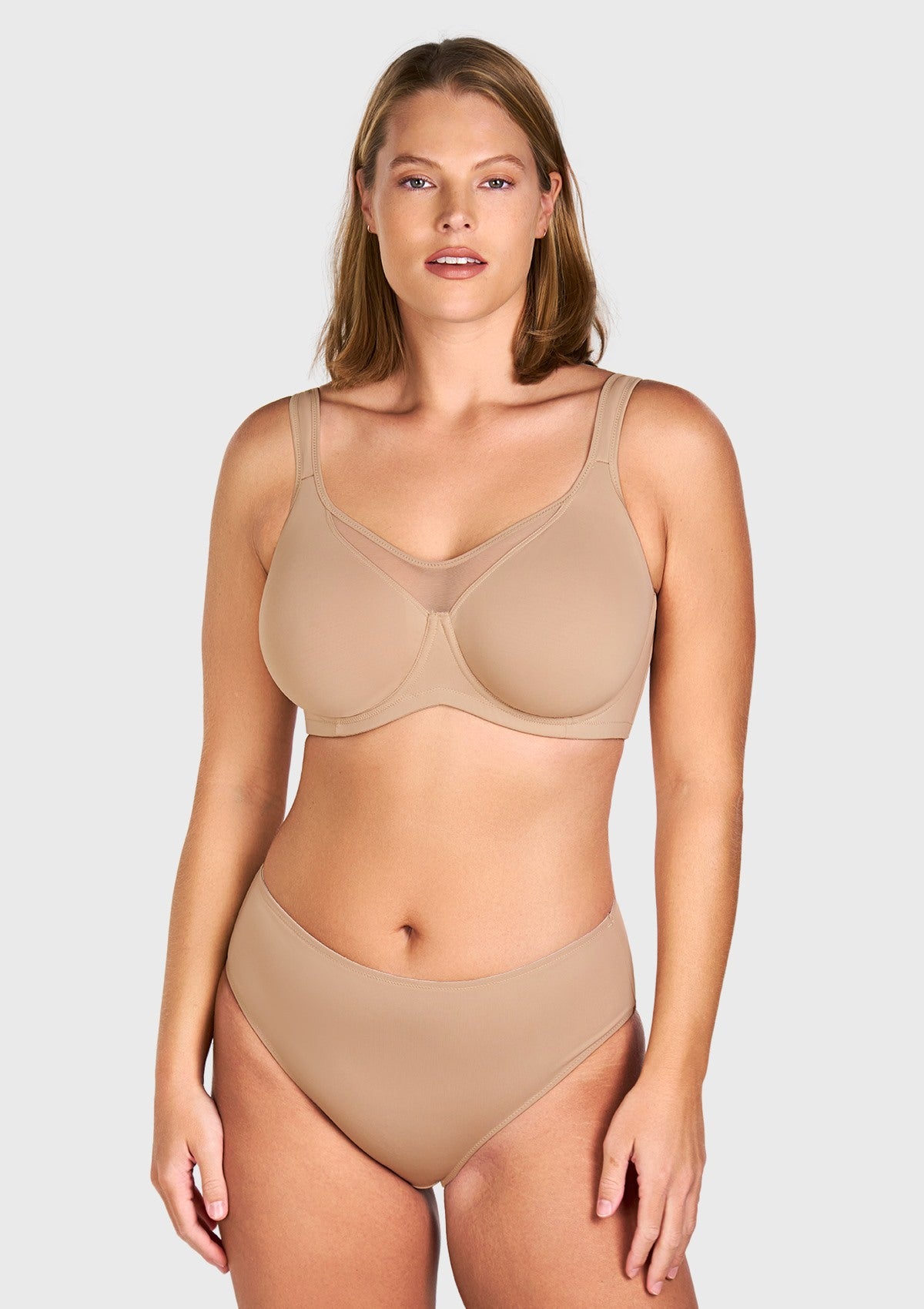 Unlined Minimizer Bra: Full Coverage & Smoothing Underwire | HSIA