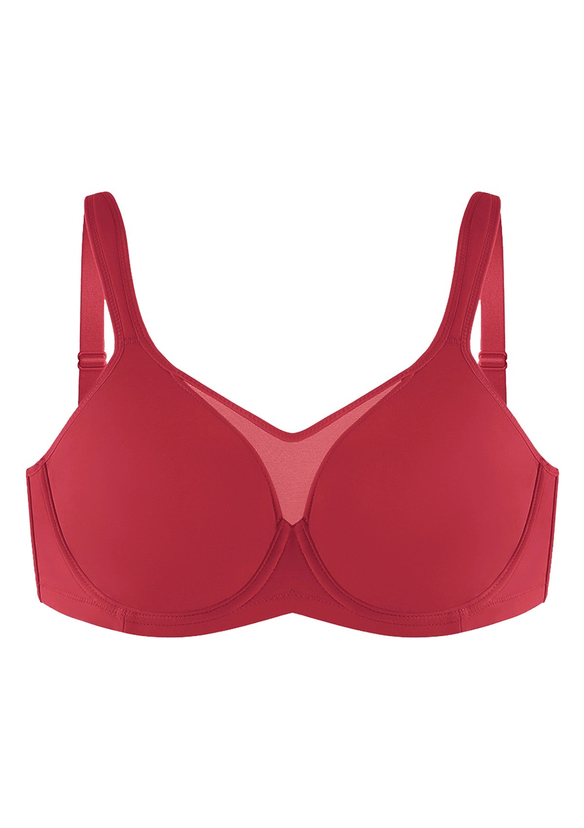 (Cardi B recommends)CoolComfort Smoothing Unlined Underwire Minimizer Bra - HSIA