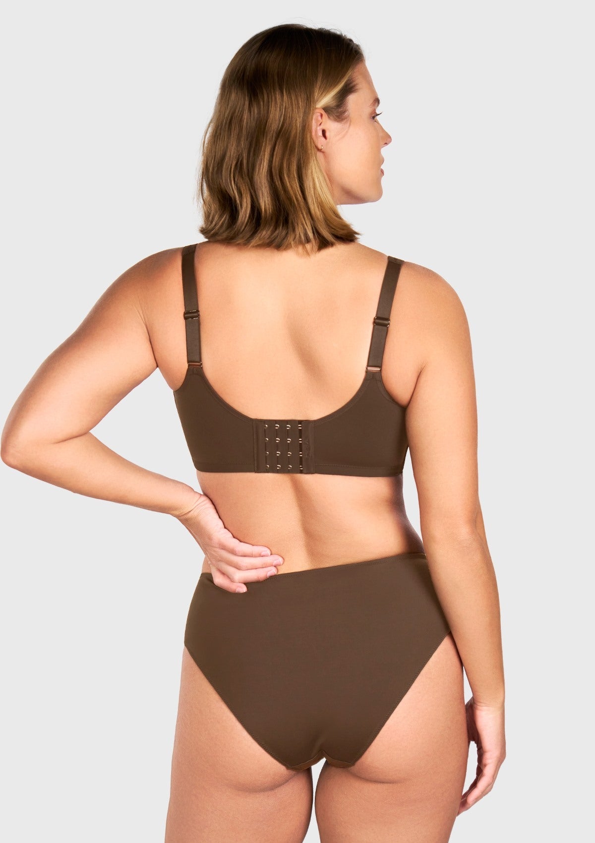 (Cardi B recommends)CoolComfort Smoothing Unlined Minimizer Underwire Bra - HSIA