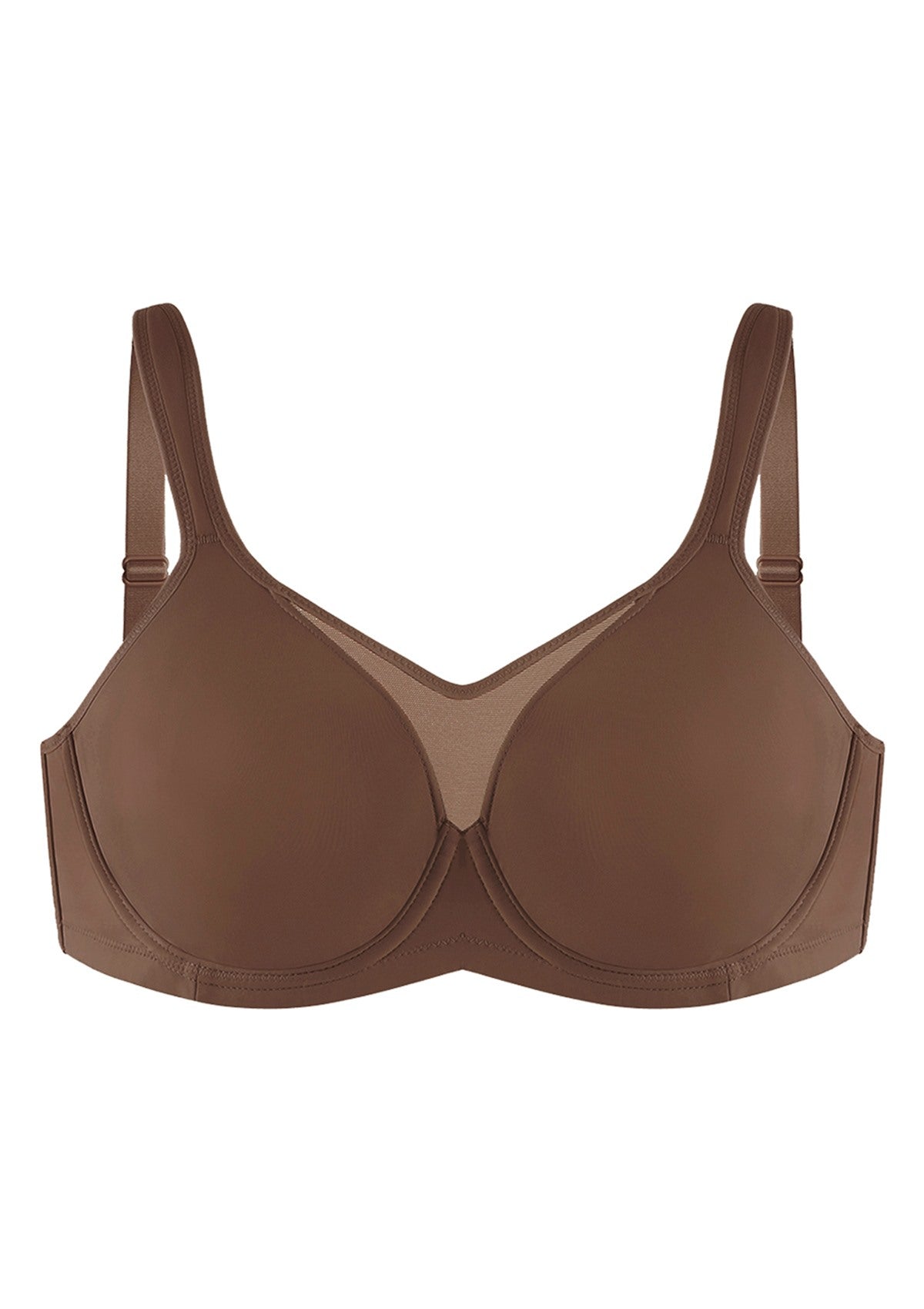 (Cardi B recommends)CoolComfort Smoothing Unlined Minimizer Underwire Bra - HSIA