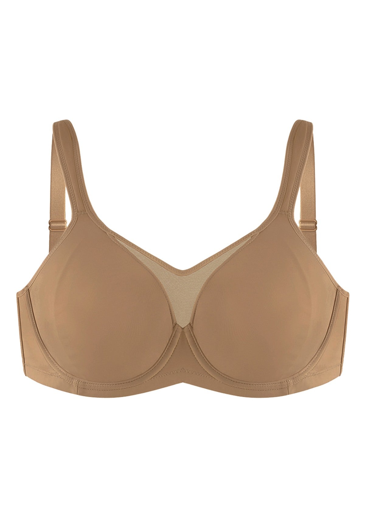 (Cardi B recommends)CoolComfort Smoothing Full Coverage Unlined Underwire Minimizer Bra - HSIA